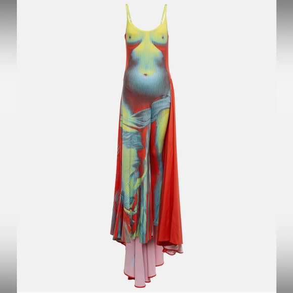 Y/PROJECT X JEAN PAUL GAULTIER BODY MORPH MAXI DRESS SIZE MEDIUM PRELOVED RARE - Picture 2 of 7
